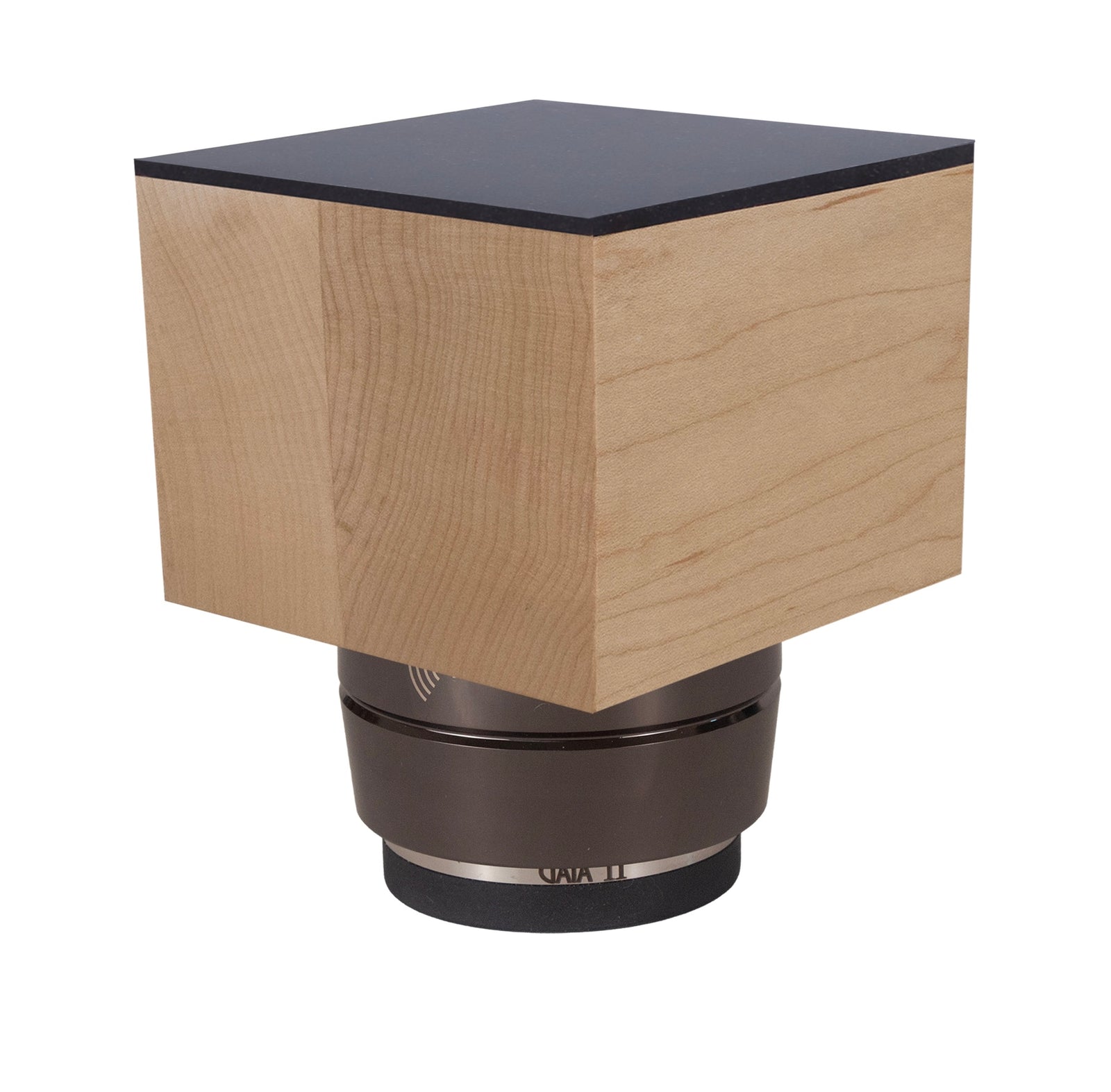 Iso-Block PLUS - Solid Hardwood Risers + IsoAcoustics GAIA Feet - Viscoelastic Damping Pad Top (Set/4)