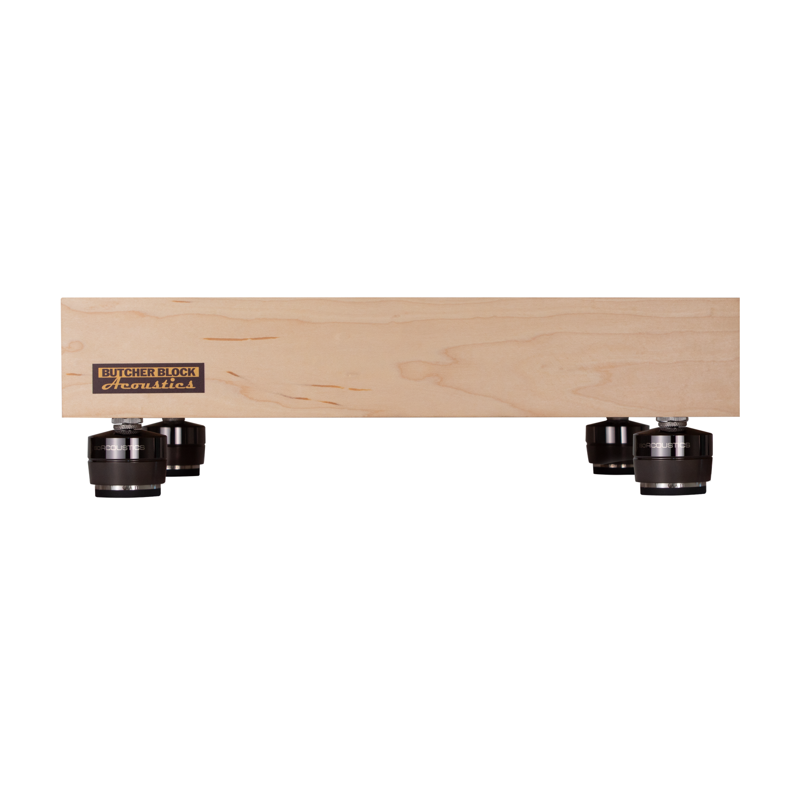 Solid Maple Edge-Grain Audio Platforms | IsoAcoustics GAIA Feet | 3" Thick