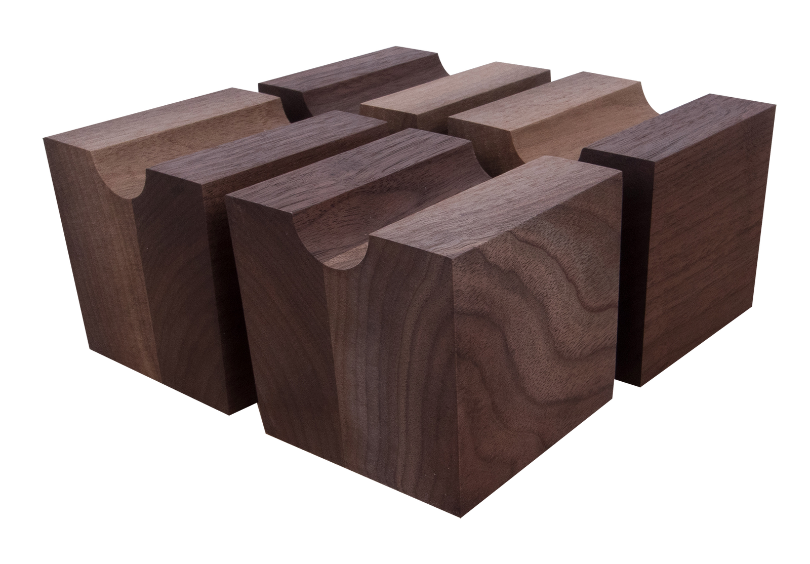 Cable Risers - Solid Hardwood - 3" x 3" x 3" (Set of 4)