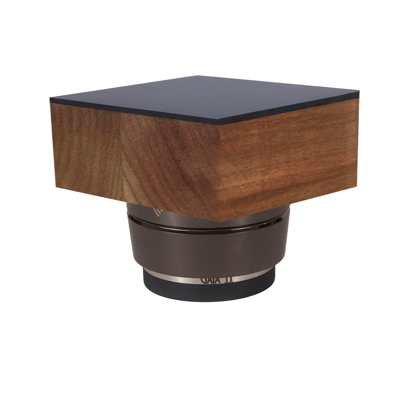 Iso-Block PLUS - Solid Hardwood Risers + IsoAcoustics GAIA Feet - Viscoelastic Damping Pad Top (Set/4)