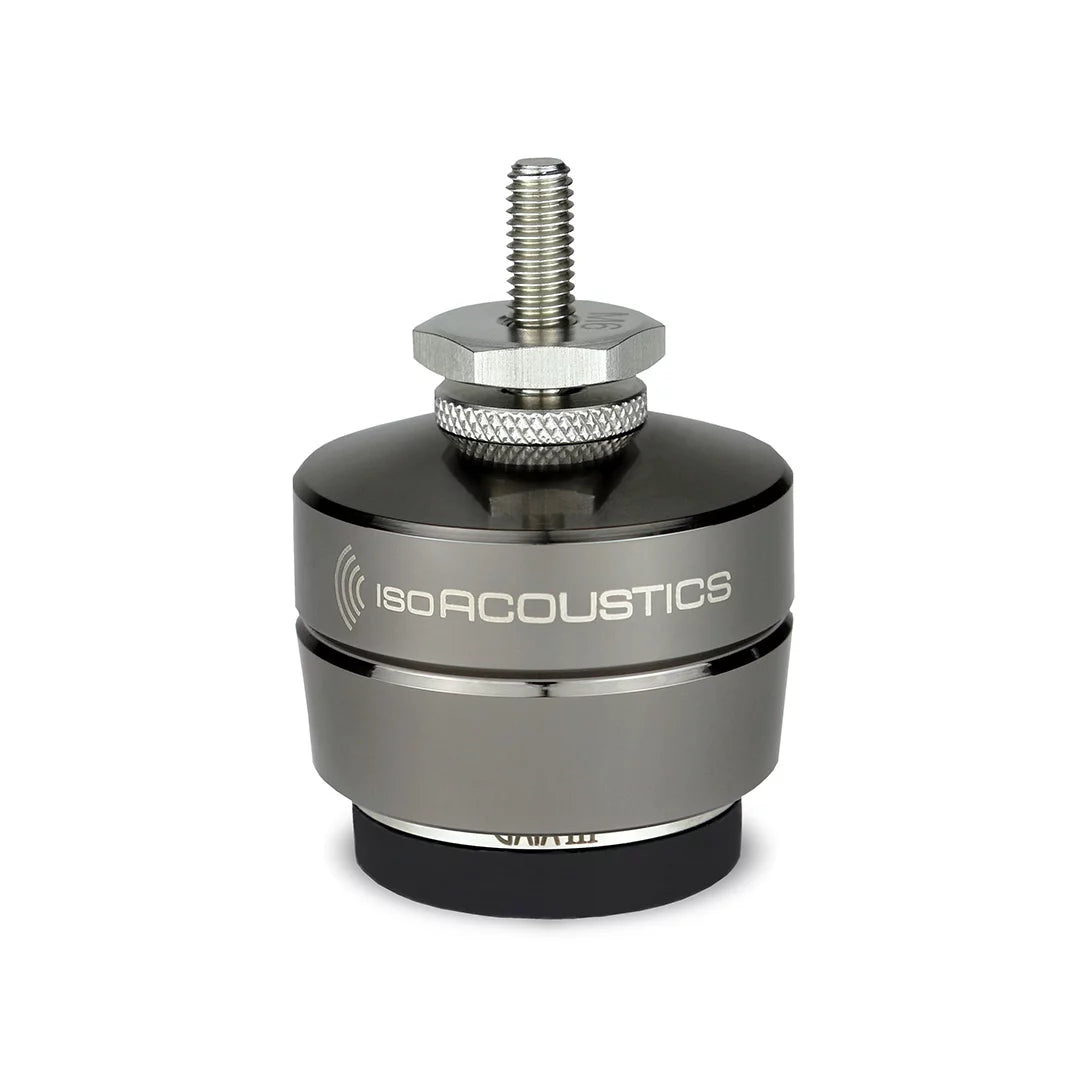Solid Midnite Maple (Black) Edge-Grain Audio Platforms | IsoAcoustics GAIA Feet | 1¾" Thick