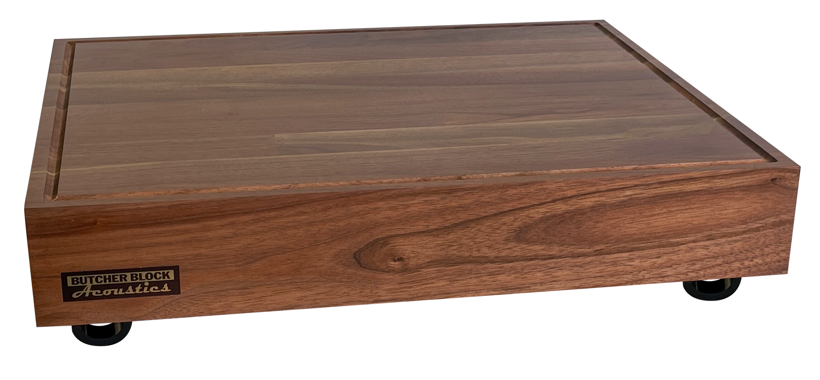"Groove" Platform -Solid Walnut - For Use with BBA Dust Cover