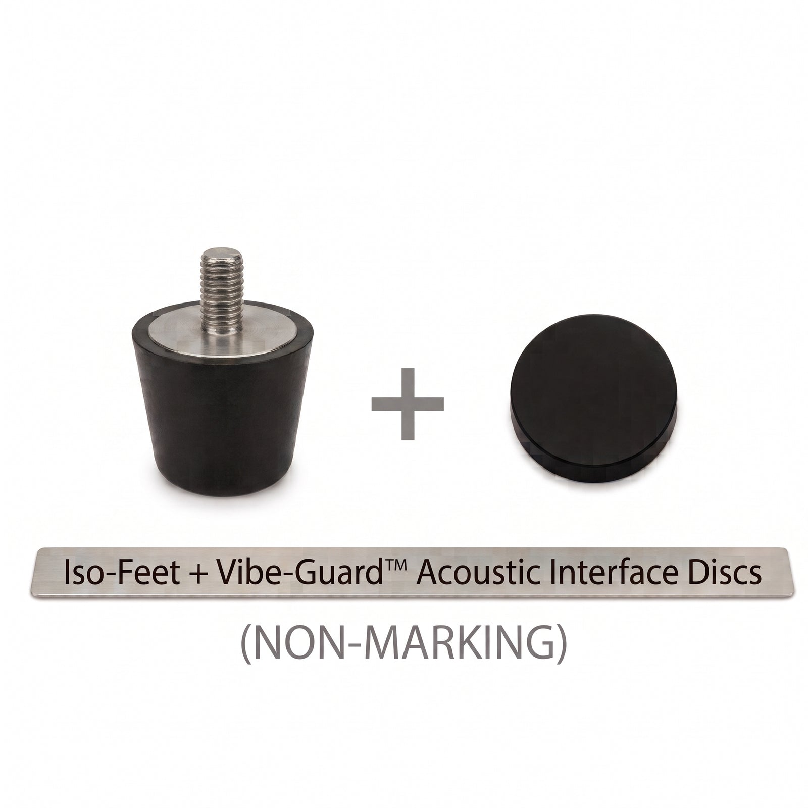 Iso-Feet VG™ Non-Marking Dual-Stage Isolation & Leveling System w/ M6 Threads (Set of 4)