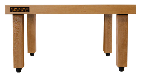 Platform Legs / Risers - Solid Hardwood - 1½" x 1½" - w/ Viscoelastic Damping Pad (Set of 4)
