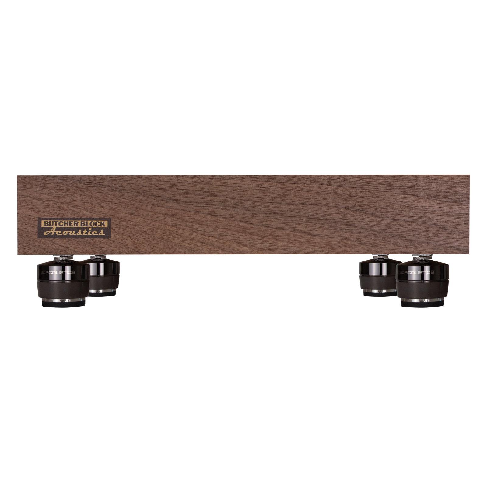 Solid Walnut Edge-Grain Audio Platforms w/ M6 or M8 Threaded Brass Inserts - 3" Thick
