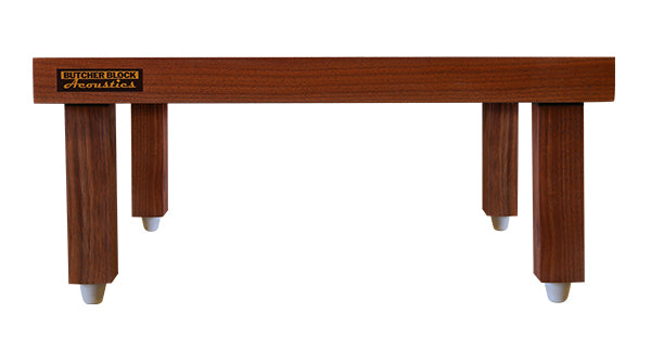 Platform Legs / Risers - Solid Hardwood - 1½" x 1½" - w/ Viscoelastic Damping Pad (Set of 4)
