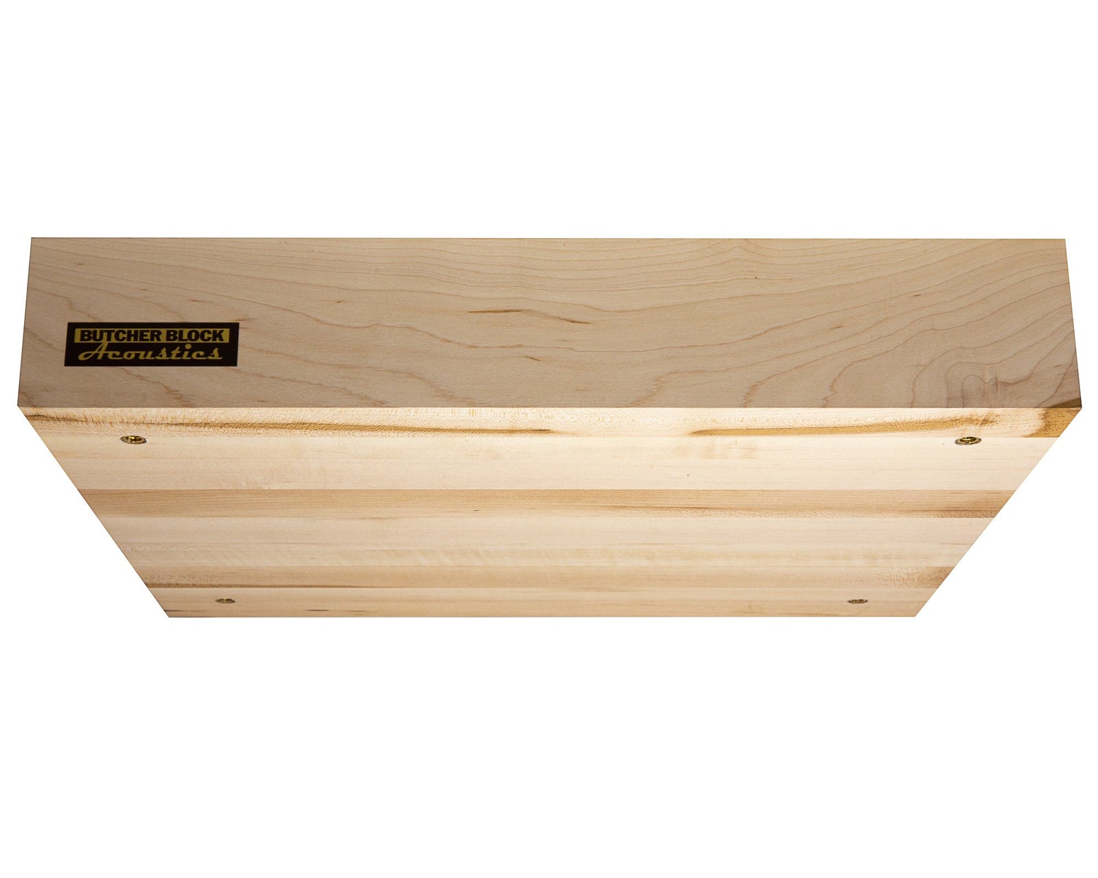 Solid Maple Edge-Grain Audio Platforms w/ M6 or M8 Threaded Brass Inserts - 3" Thick