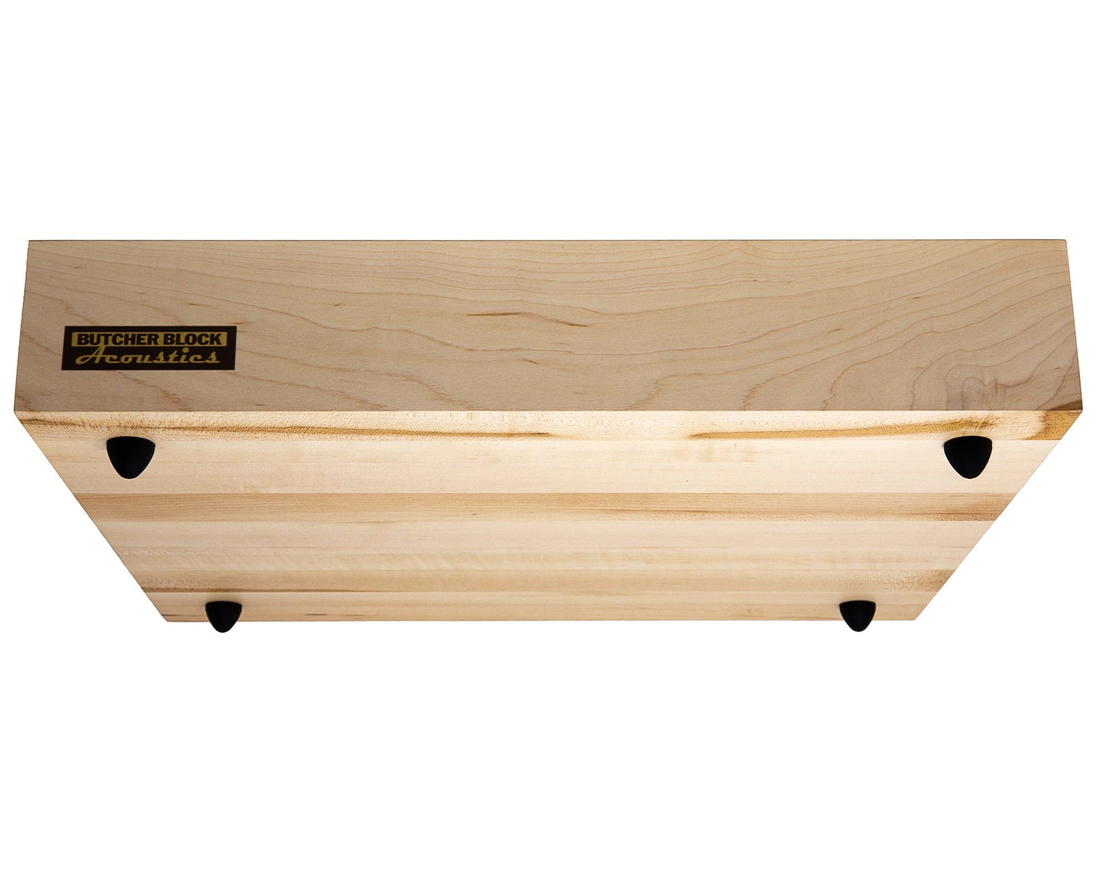 Solid Maple Edge-Grain Audio Platforms w/ M6 or M8 Threaded Brass Inserts - 3" Thick