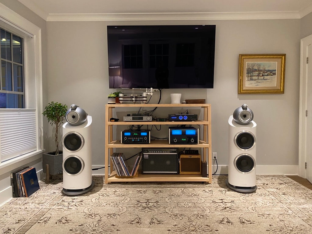 rigidrack® - 4 Shelf Rack - 1½" Thick Solid Maple Shelves - 1½" Maple Legs - Standard Shelf Spacing *** Estimated Ship Date 2/15/26 ***