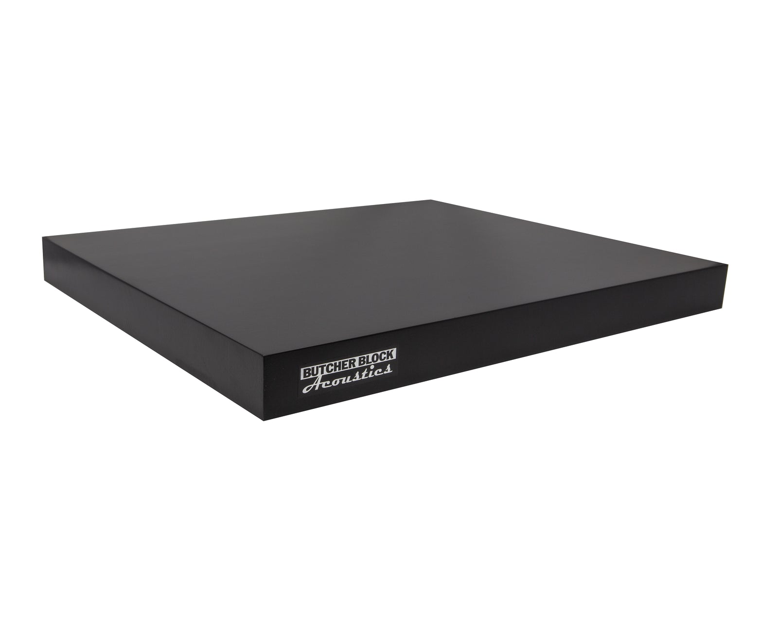 Solid Maple Edge-Grain Midnite Black - Audio Platforms w/ Threaded Brass Inserts - 1½" Thick