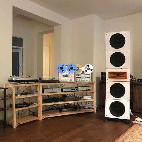rigidrack® - 4 Shelf Rack - 1½" Thick Solid Maple Shelves - 1½" Maple Legs - Standard Shelf Spacing | Choice of Footer