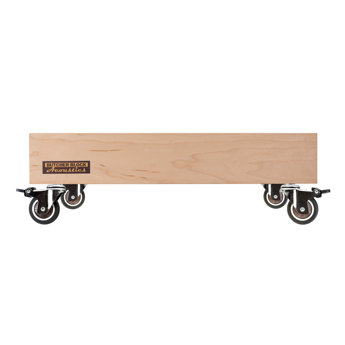 Mobile Amp Stands - Solid Maple Platforms with 2" TPE Swivel Stem Casters