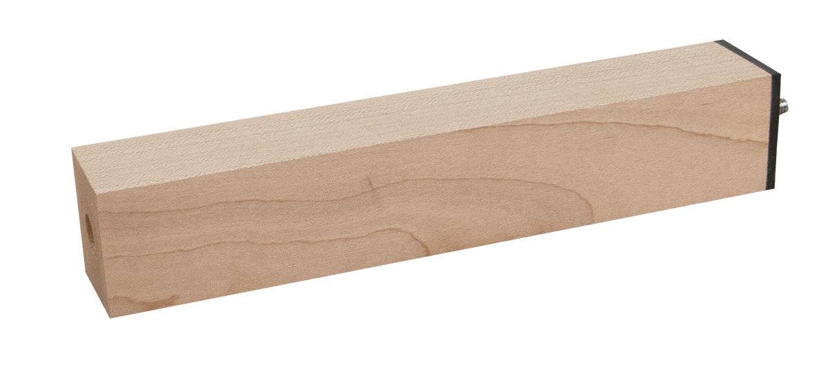 PLATFORM LEGS / RISERS - SOLID HARDWOOD - 1½" x 1½" - W/ VISCOELASTIC DAMPING PAD (SET OF 4) Platform Legs / Risers - Solid Hardwood - 1½" x 1½" - w/ Viscoelastic Damping Pad (Set of 4)