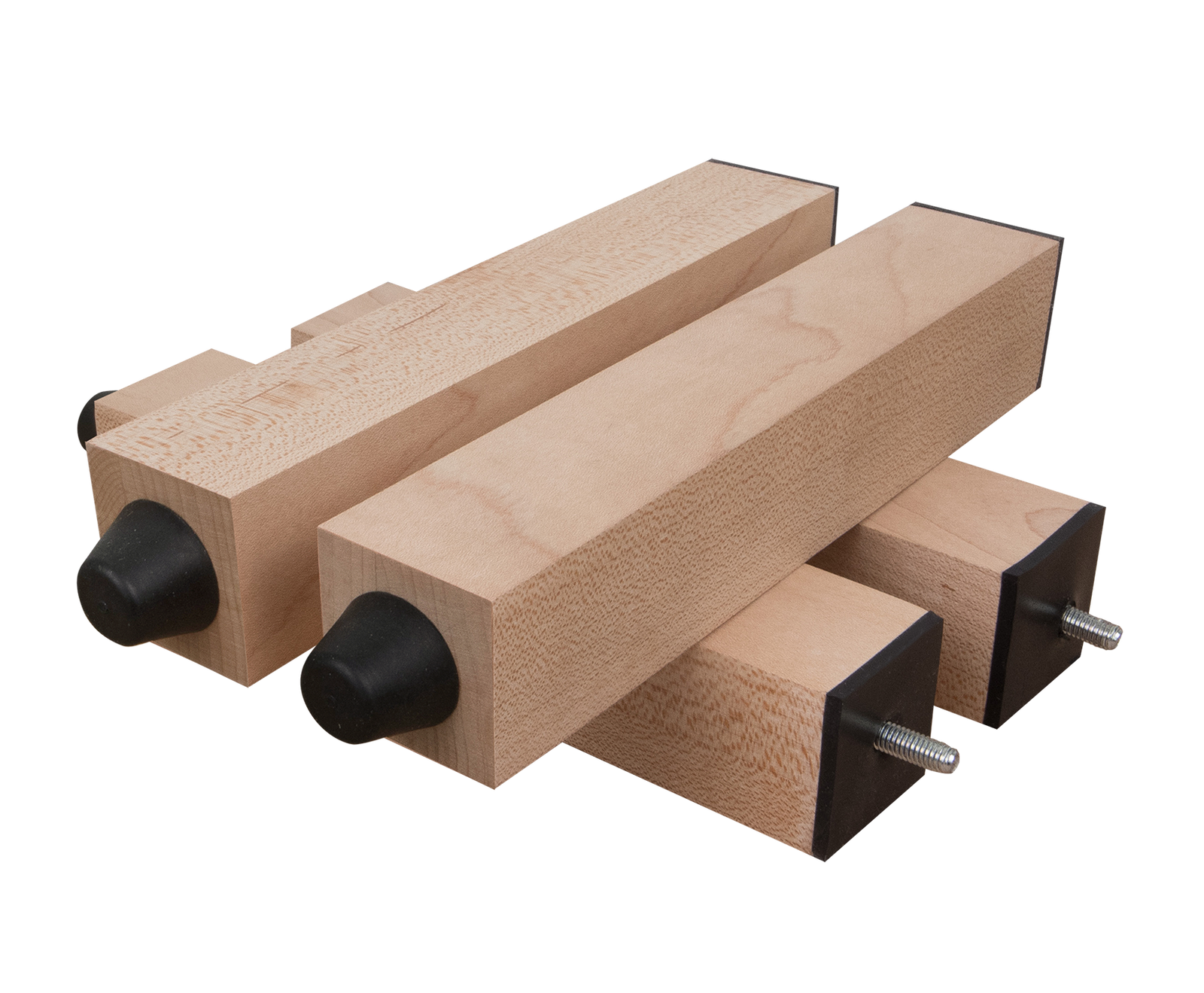 PLATFORM LEGS / RISERS - SOLID HARDWOOD - 1½" x 1½" - W/ VISCOELASTIC DAMPING PAD (SET OF 4) Platform Legs / Risers - Solid Hardwood - 1½" x 1½" - w/ Viscoelastic Damping Pad (Set of 4)
