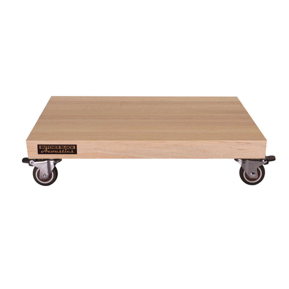 Mobile Amp Stands - Solid Maple Platforms with 2" TPE Swivel Stem Casters