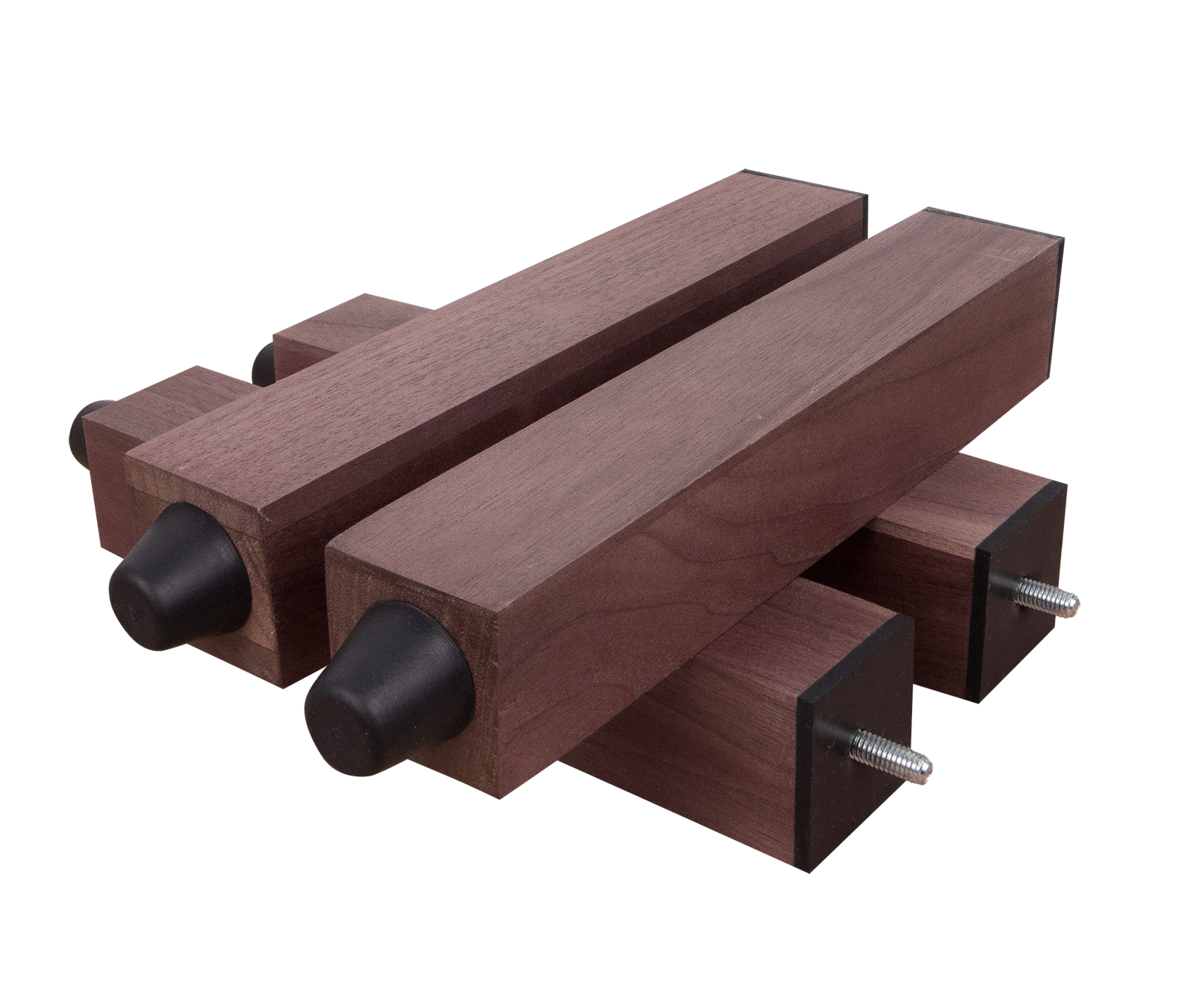 PLATFORM LEGS / RISERS - SOLID HARDWOOD - 1½" x 1½" - W/ VISCOELASTIC DAMPING PAD (SET OF 4) Platform Legs / Risers - Solid Hardwood - 1½" x 1½" - w/ Viscoelastic Damping Pad (Set of 4)