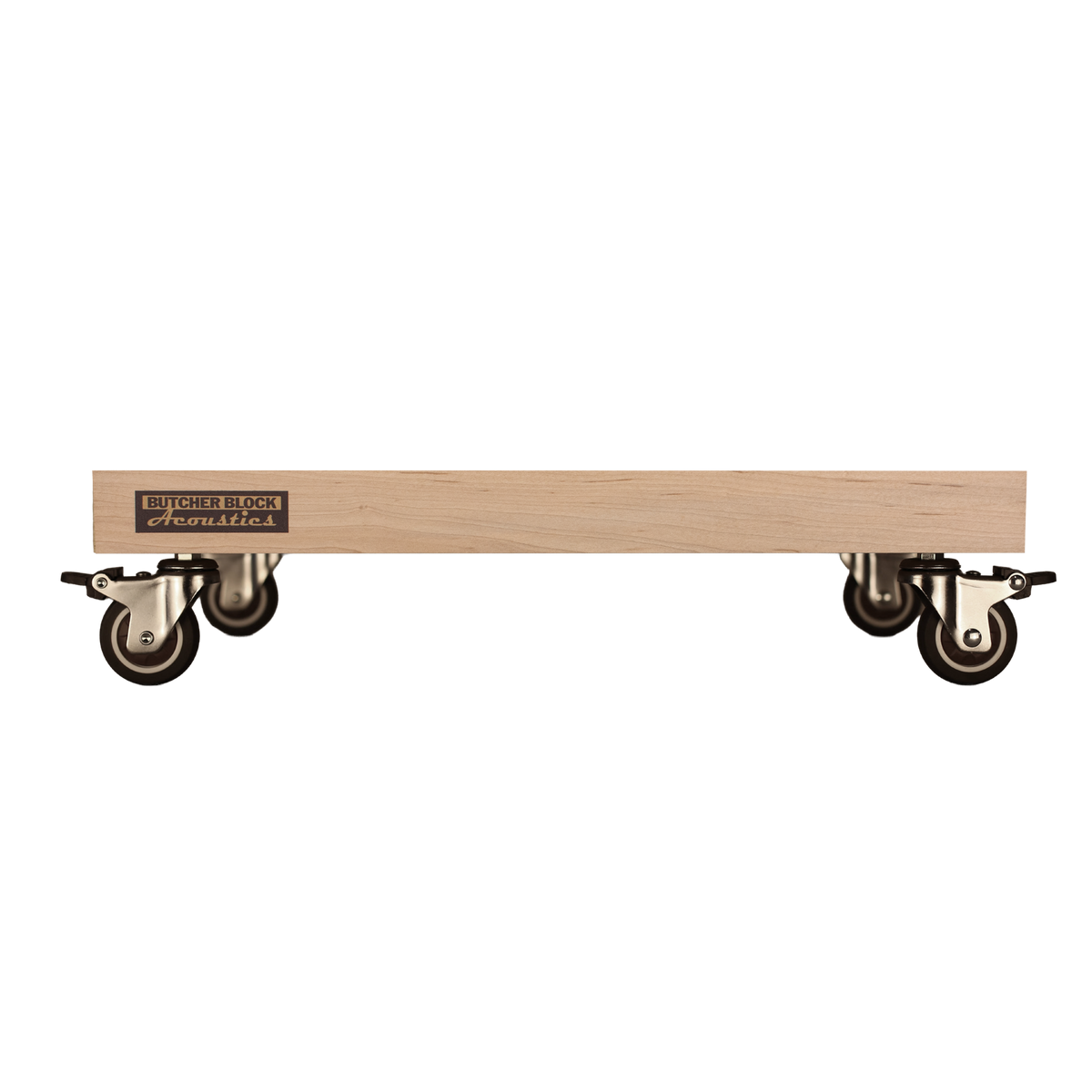 Mobile Amp Stands - Solid Maple Platforms with 2" TPE Swivel Stem Casters