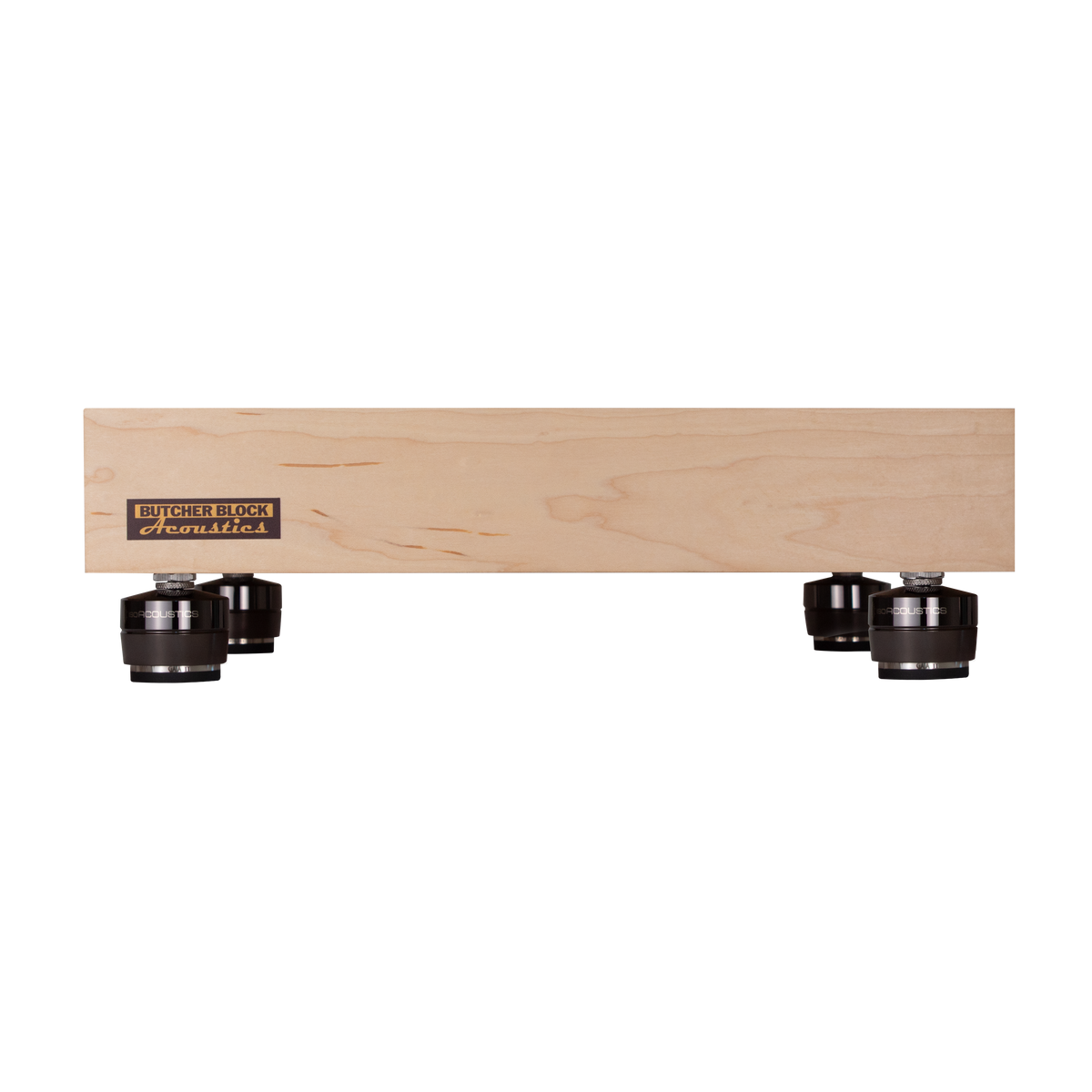 Solid Maple Edge-Grain Audio Platforms | IsoAcoustics GAIA Feet | 3&quot; Thick