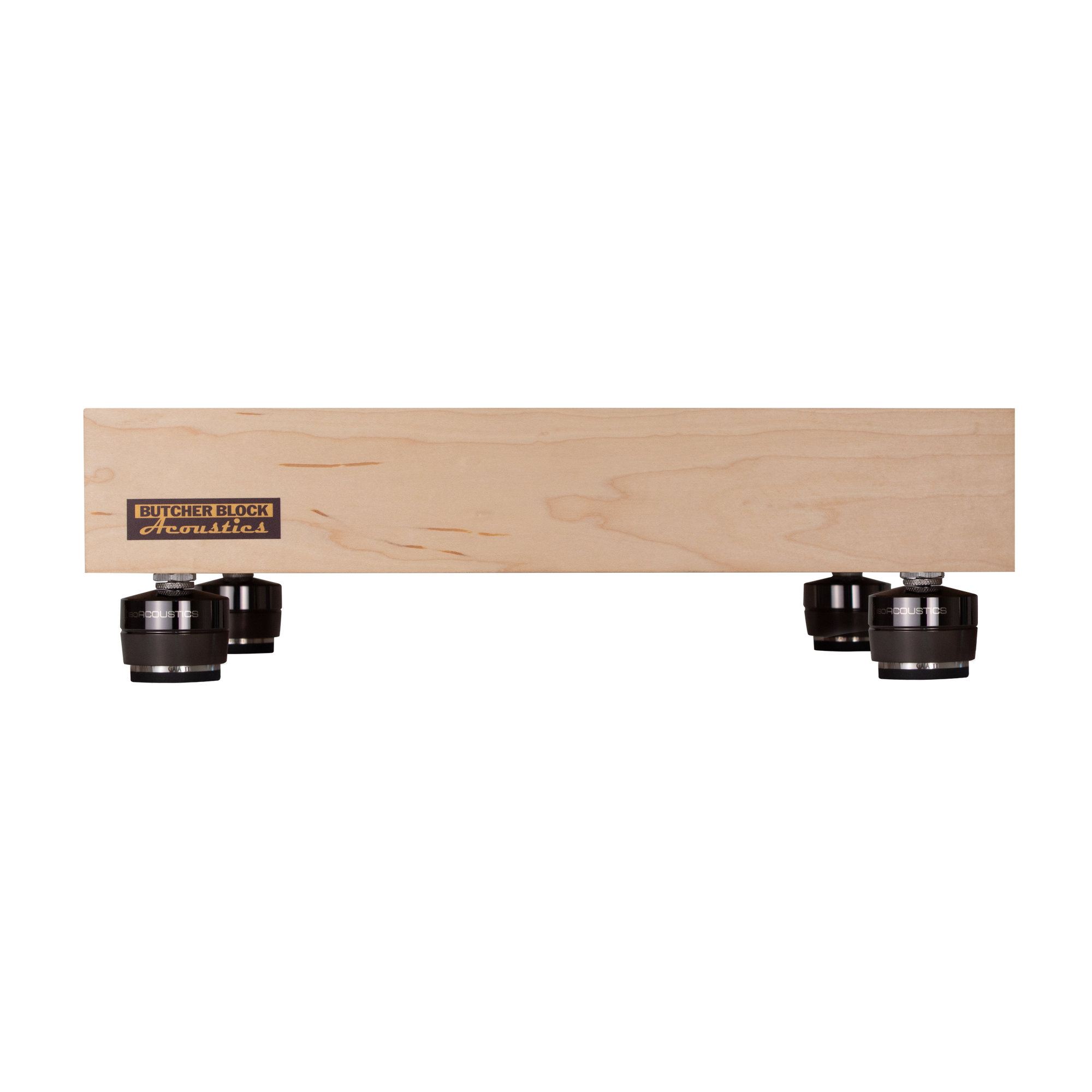 Solid Maple Edge-Grain Audio Platforms | IsoAcoustics GAIA Feet | 3" Thick