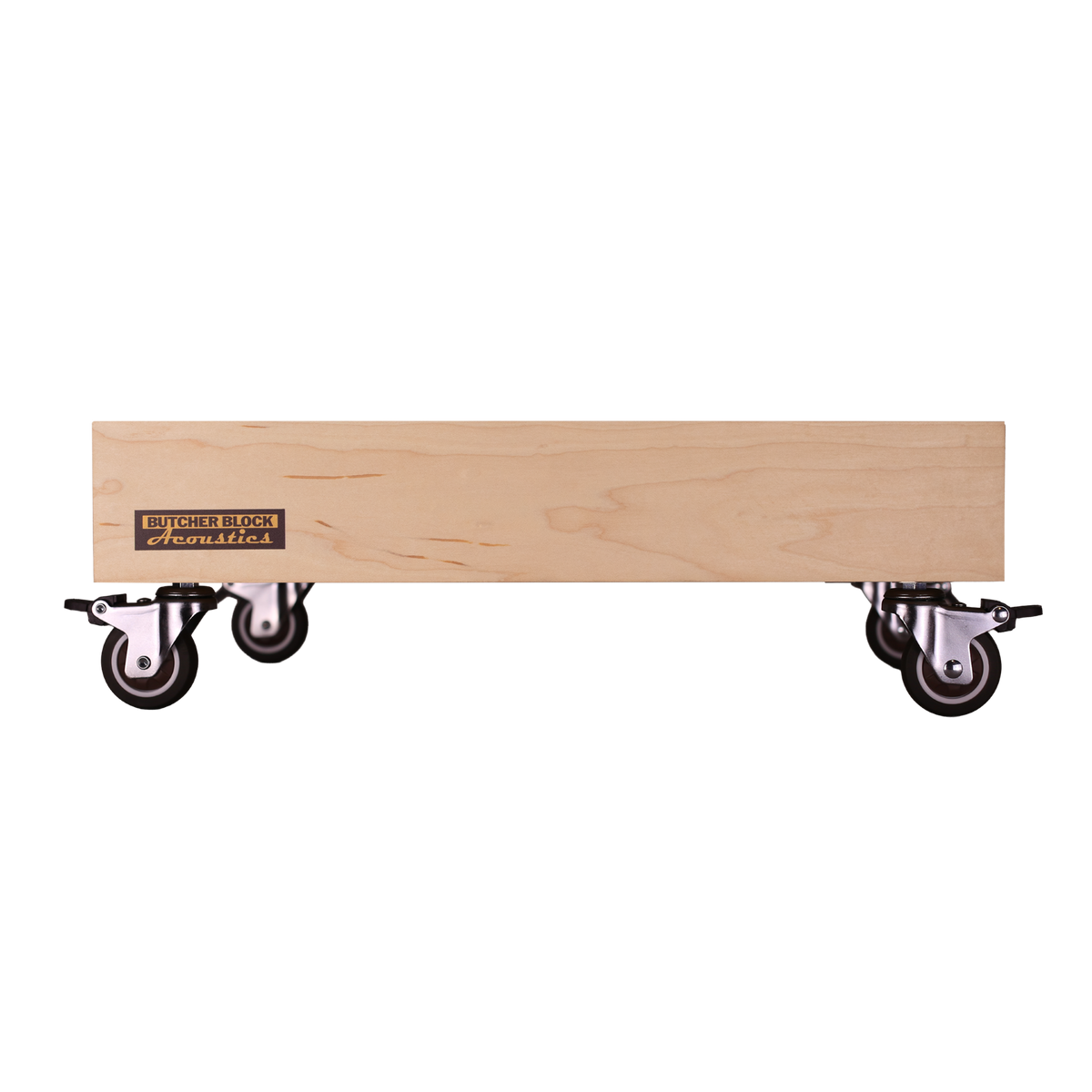 Mobile Amp Stands - Solid Maple Platforms with 2" TPE Swivel Stem Casters