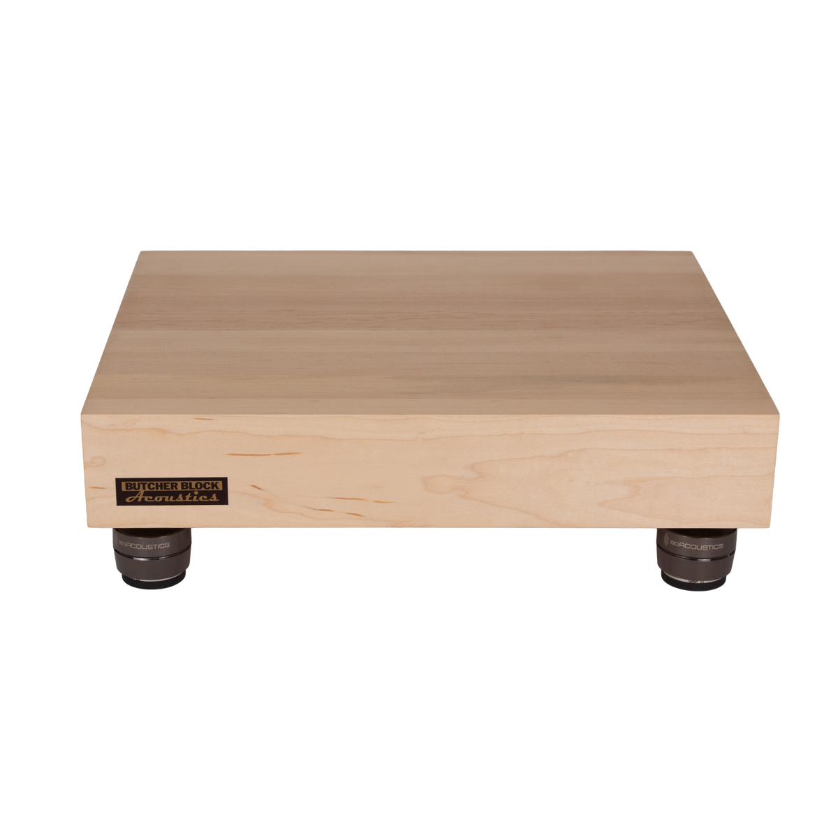 Solid Maple Edge-Grain Audio Platforms | IsoAcoustics GAIA Feet | 3&quot; Thick