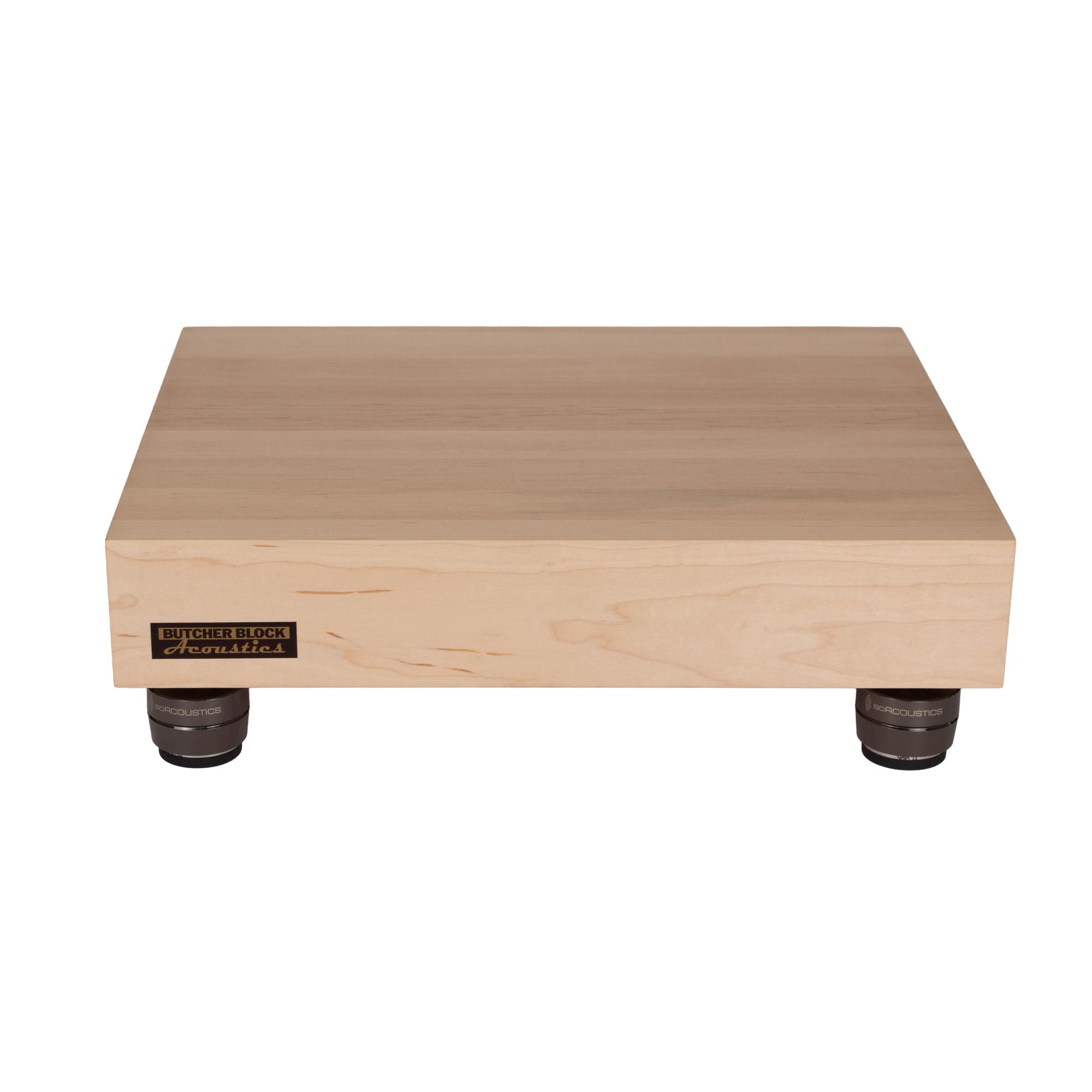 Solid Maple Edge-Grain Audio Platforms | IsoAcoustics GAIA Feet | 3" Thick
