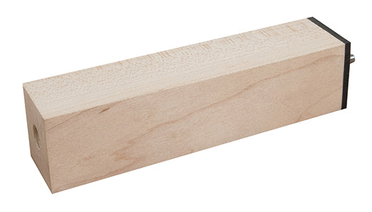 Platform Legs / Risers - Solid Hardwood - 1½" x 1½" - w/ Viscoelastic Damping Pad (Set of 4)