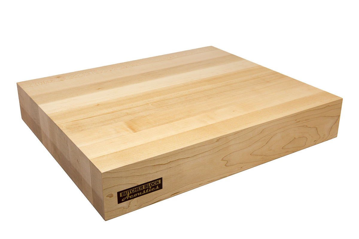 BBA FLASH SALE ⚡ 10&quot; x 10&quot; x 3&quot;⚡ SOLID MAPLE EDGE-GRAIN AUDIO PLATFORMS 3&quot; THICK W/ THREADED BRASS INSERTS