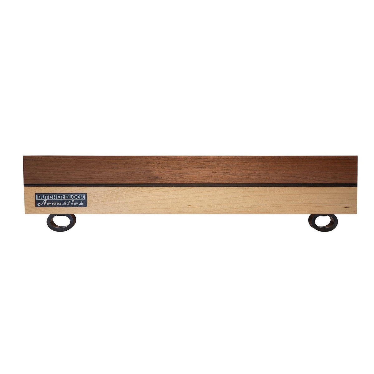 Double B Combo - Walnut | Maple Edge-Grain Isolation Platform w/ M6 or M8 Threaded Inserts - 3⅛" Thick | Choice of Footer