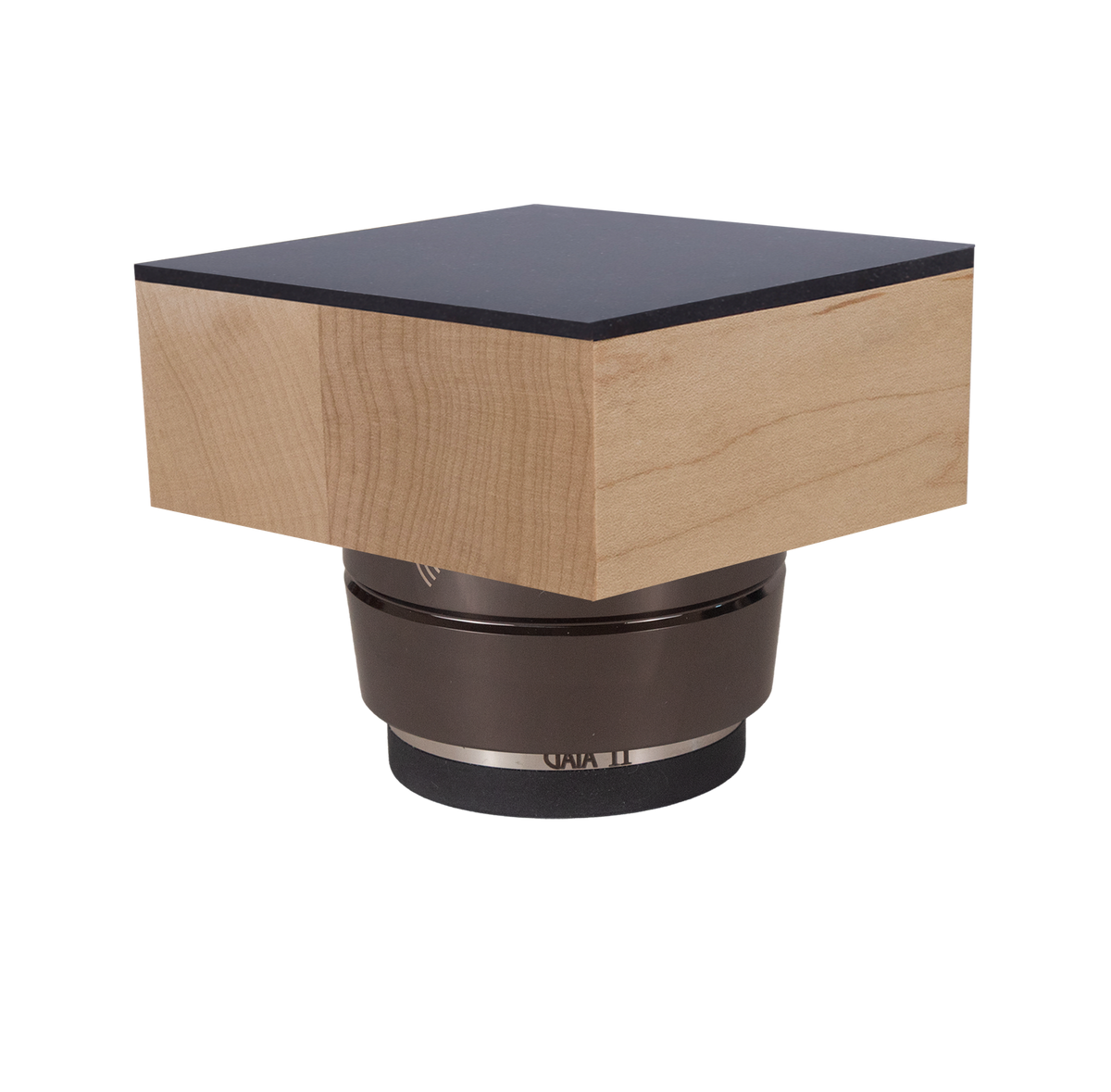 Iso-Block PLUS - Solid Hardwood Risers + IsoAcoustics GAIA Feet - Viscoelastic Damping Pad Top (Set/4)