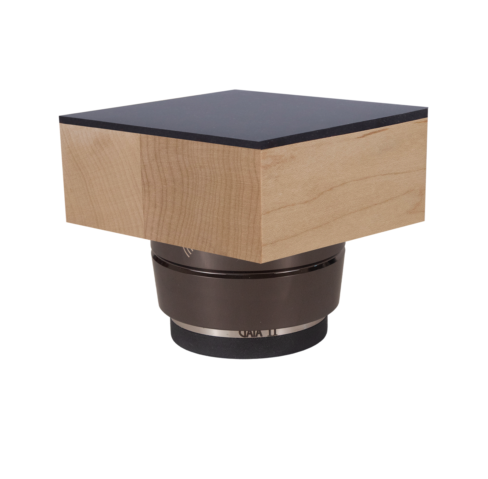 Iso-Block PLUS - Solid Hardwood Risers + IsoAcoustics GAIA Feet - Viscoelastic Damping Pad Top (Set/4)