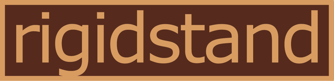 rigidstand - 3" Thick Solid Walnut Platforms - 1½" Thick Walnut Legs | Choice of Footer