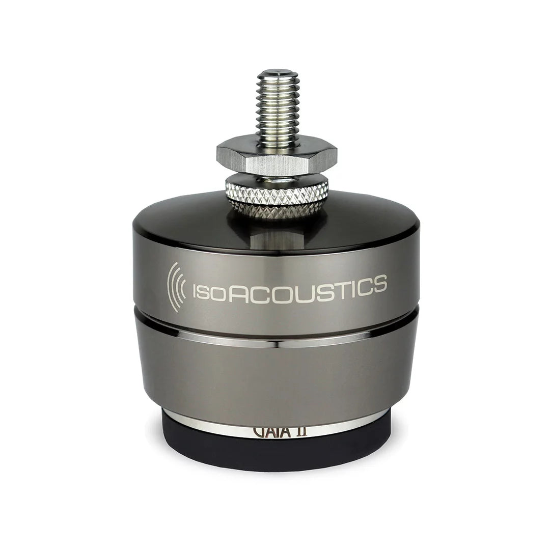 Solid Walnut Edge-Grain Audio Platforms | IsoAcoustics GAIA Feet | 1½" Thick