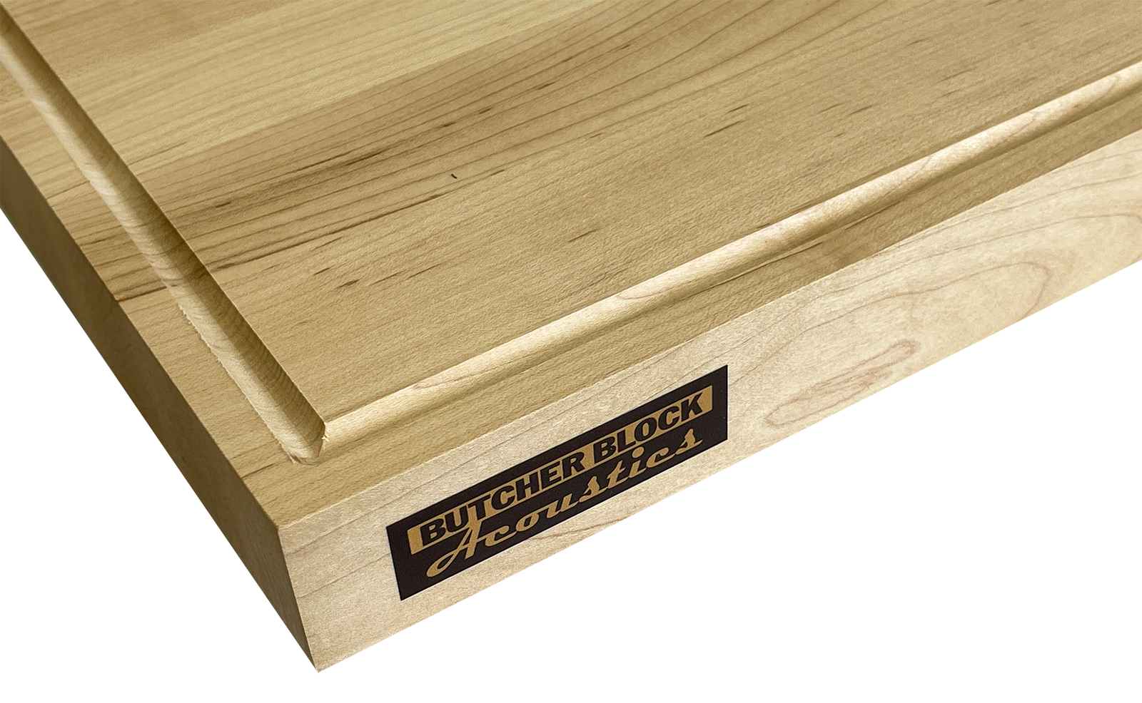 Solid Hardwood Audio Platform w/ Groove (Platform Only)