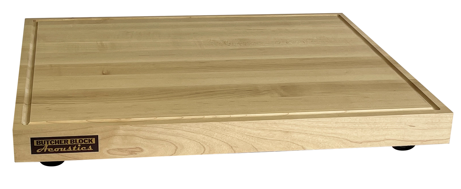 Solid Hardwood Audio Platform w/ Groove (Platform Only)