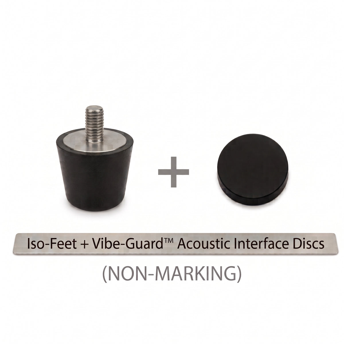 Iso-Feet VG™ Non-Marking Dual-Stage Isolation &amp; Leveling System w/ M6 Threads (Set of 4)
