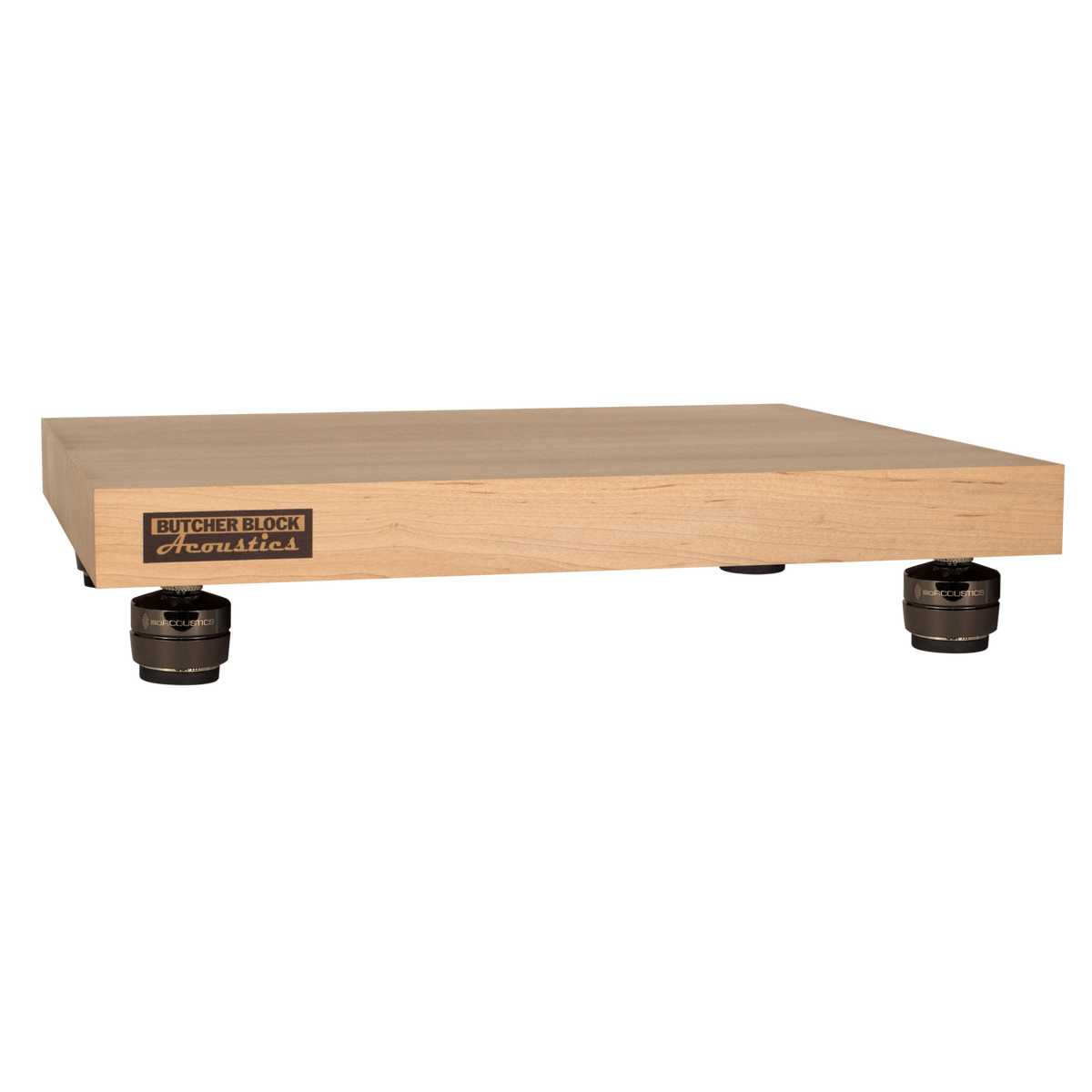 Solid Maple Edge-Grain Audio Platforms | IsoAcoustics GAIA Feet | 1½" Thick