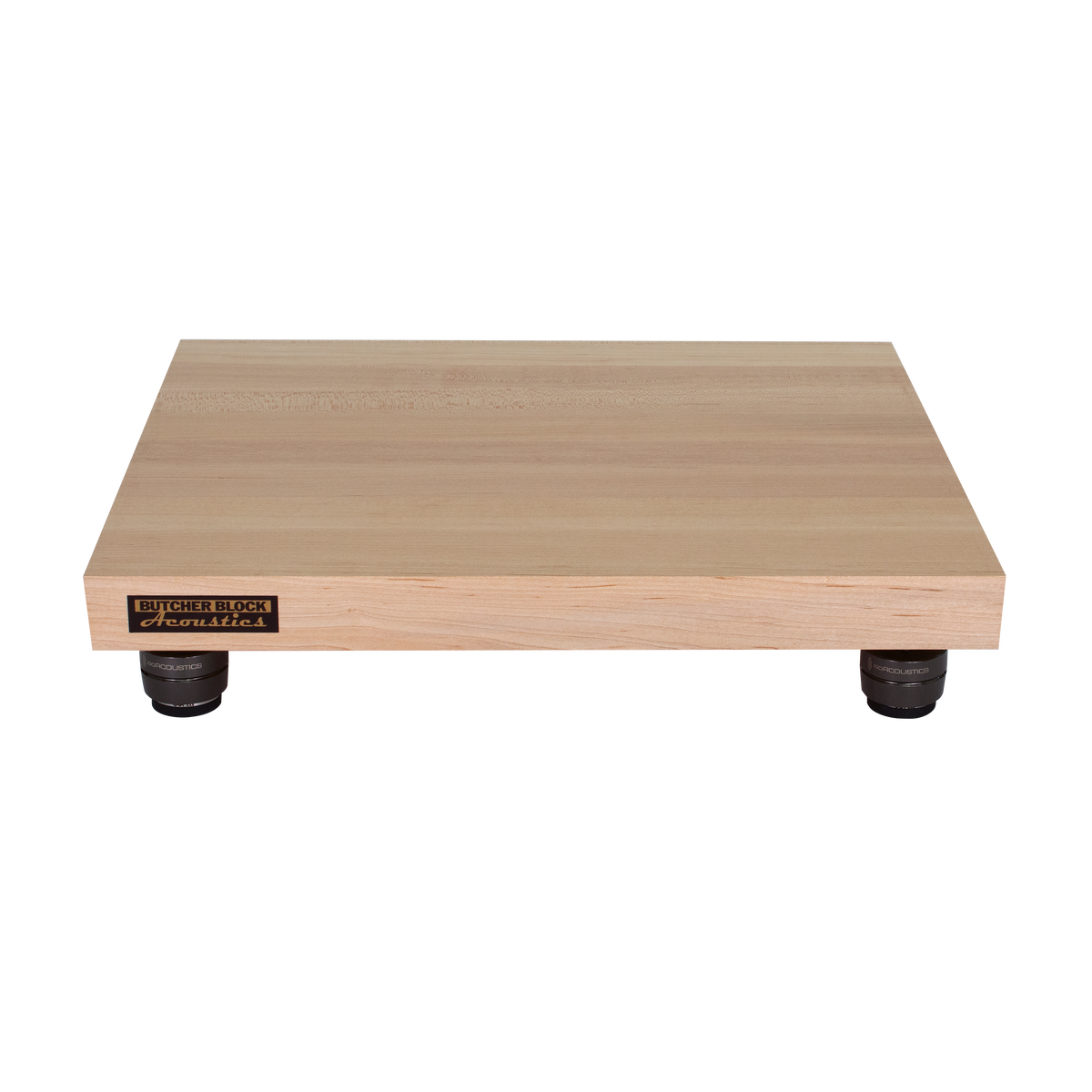 Solid Maple Edge-Grain Audio Platforms w/ M6 or M8 Threaded Brass Inserts - 1½&quot; Thick