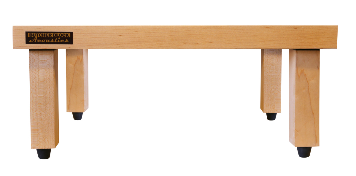 PLATFORM LEGS / RISERS - SOLID HARDWOOD - 1½&quot; x 1½&quot; - W/ VISCOELASTIC DAMPING PAD (SET OF 4) Platform Legs / Risers - Solid Hardwood - 1½&quot; x 1½&quot; - w/ Viscoelastic Damping Pad (Set of 4)