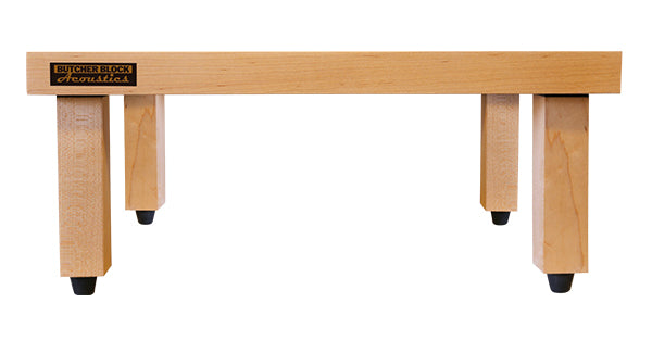 Platform Legs / Risers - Solid Hardwood - 1½" x 1½" - w/ Viscoelastic Damping Pad (Set of 4)