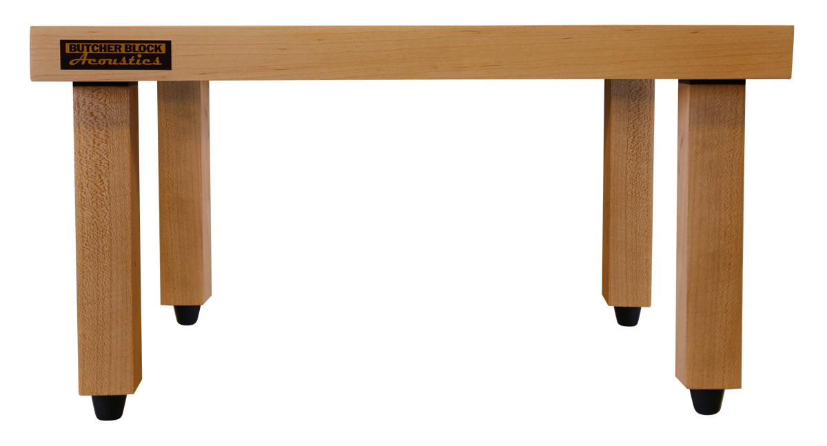 PLATFORM LEGS / RISERS - SOLID HARDWOOD - 1½&quot; x 1½&quot; - W/ VISCOELASTIC DAMPING PAD (SET OF 4) Platform Legs / Risers - Solid Hardwood - 1½&quot; x 1½&quot; - w/ Viscoelastic Damping Pad (Set of 4)