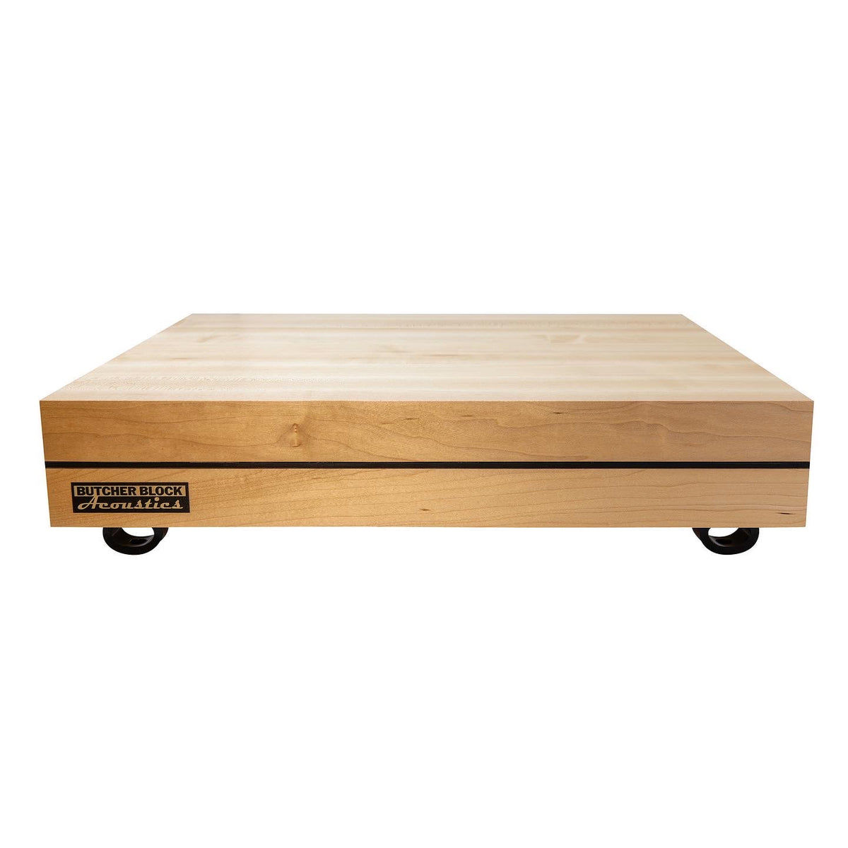 Double B - Maple Edge-Grain Isolation Platform w/ M6 or M8 Threaded Inserts - 3⅛" Thick | Choice of Footer