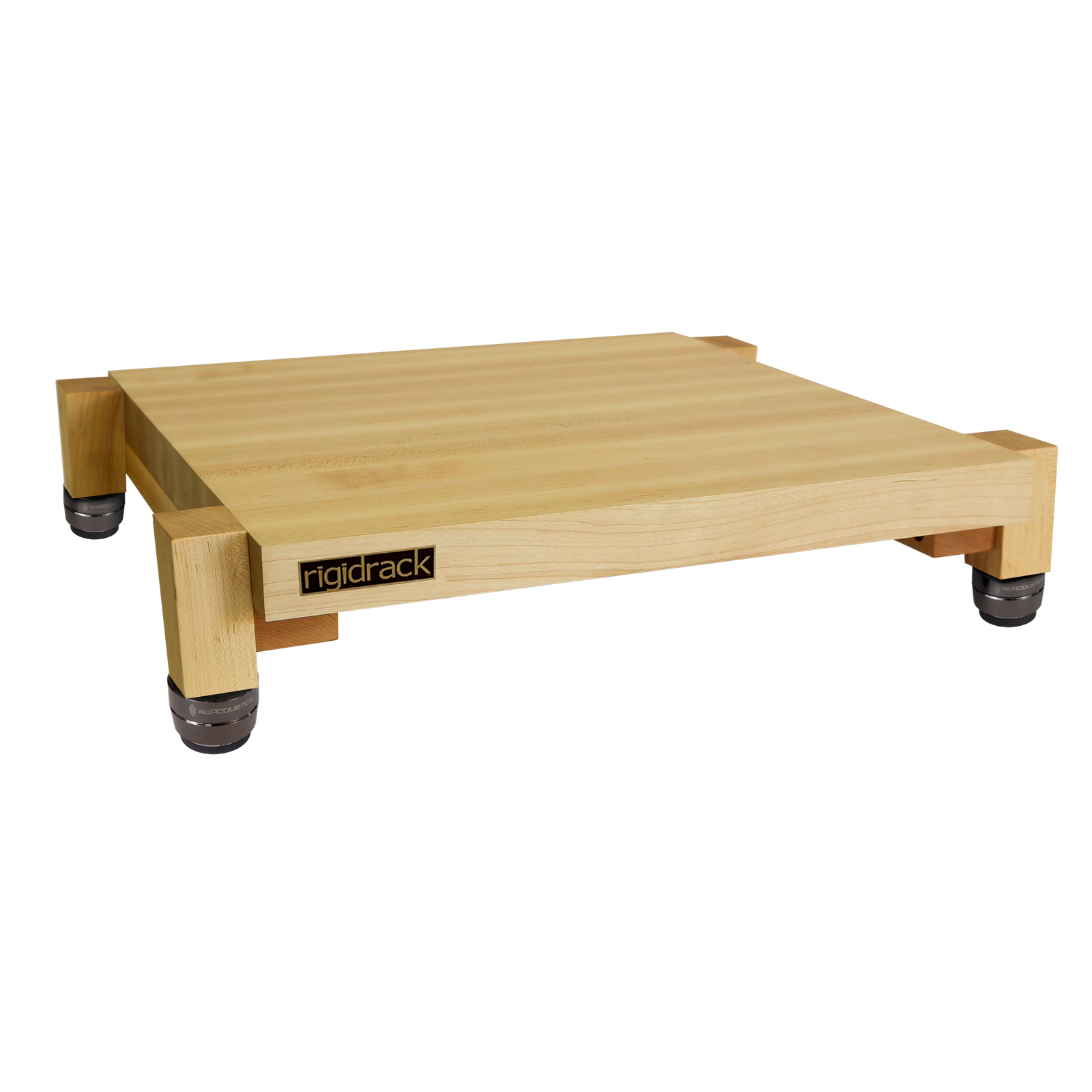 rigidstand - 1½" Thick Solid Maple Platforms - 1½" Thick Maple Legs | IsoAcoustics GAIA Feet