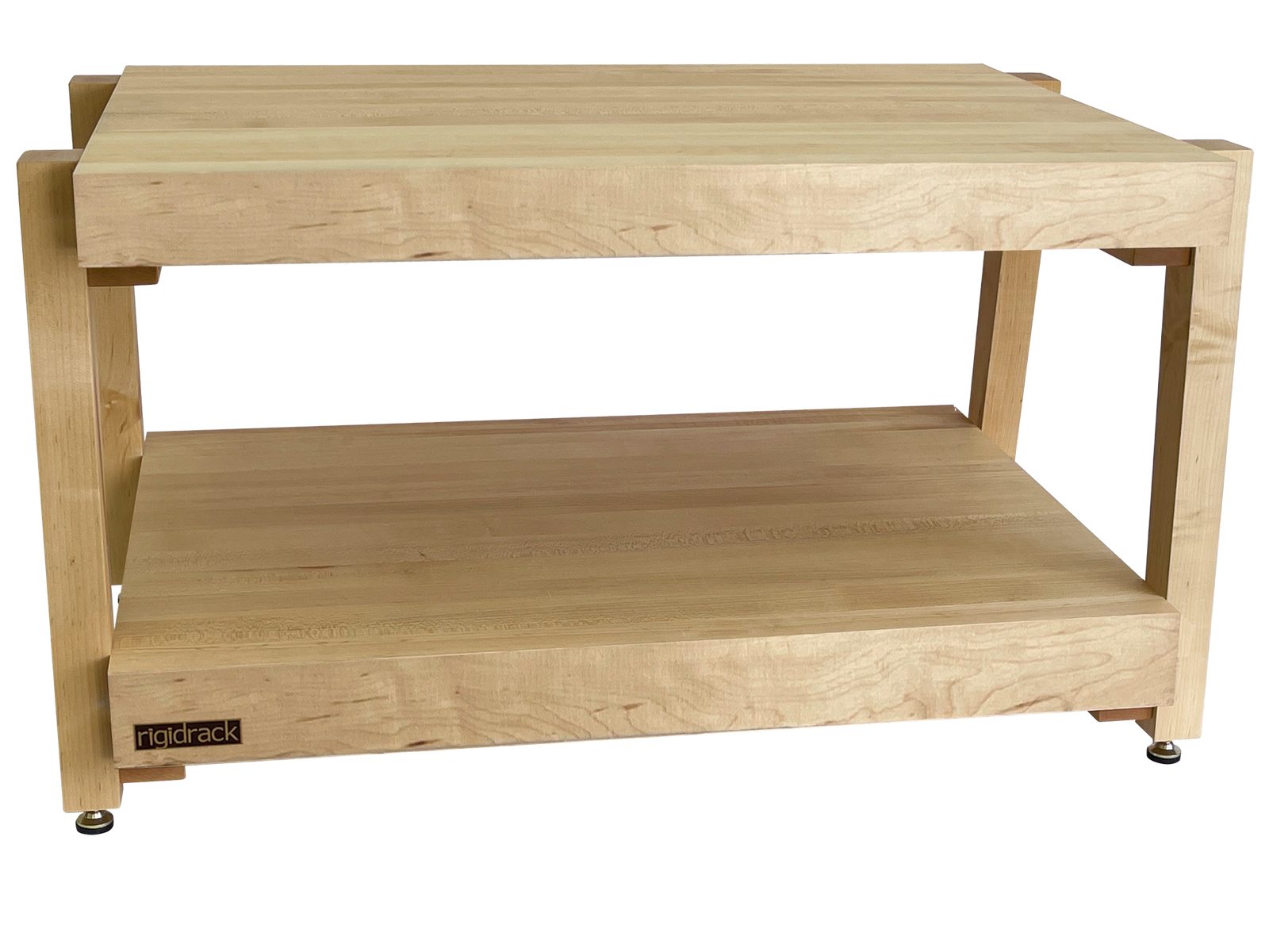 The BEAST by rigidrackPLUS - 2 Shelf - 3" Thick Solid Maple Shelves - 1¾" Maple Legs - 14" Shelf Spacing