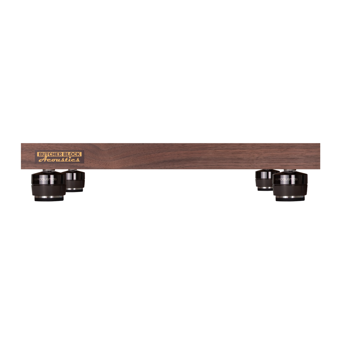Solid Walnut Edge-Grain Audio Platforms | IsoAcoustics GAIA Feet | 1½&quot; Thick