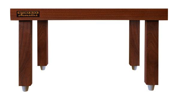 Platform Legs / Risers - Solid Hardwood - 1½" x 1½" - w/ Viscoelastic Damping Pad (Set of 4)