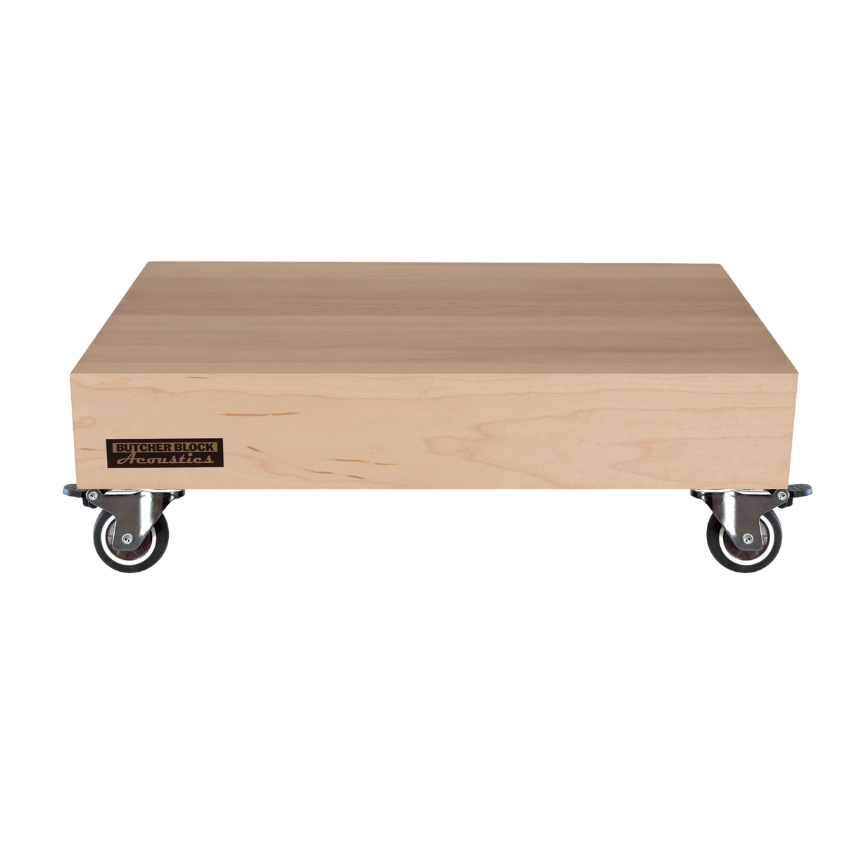 Mobile Amp Stands - Solid Maple Platforms with 2" TPE Swivel Stem Casters