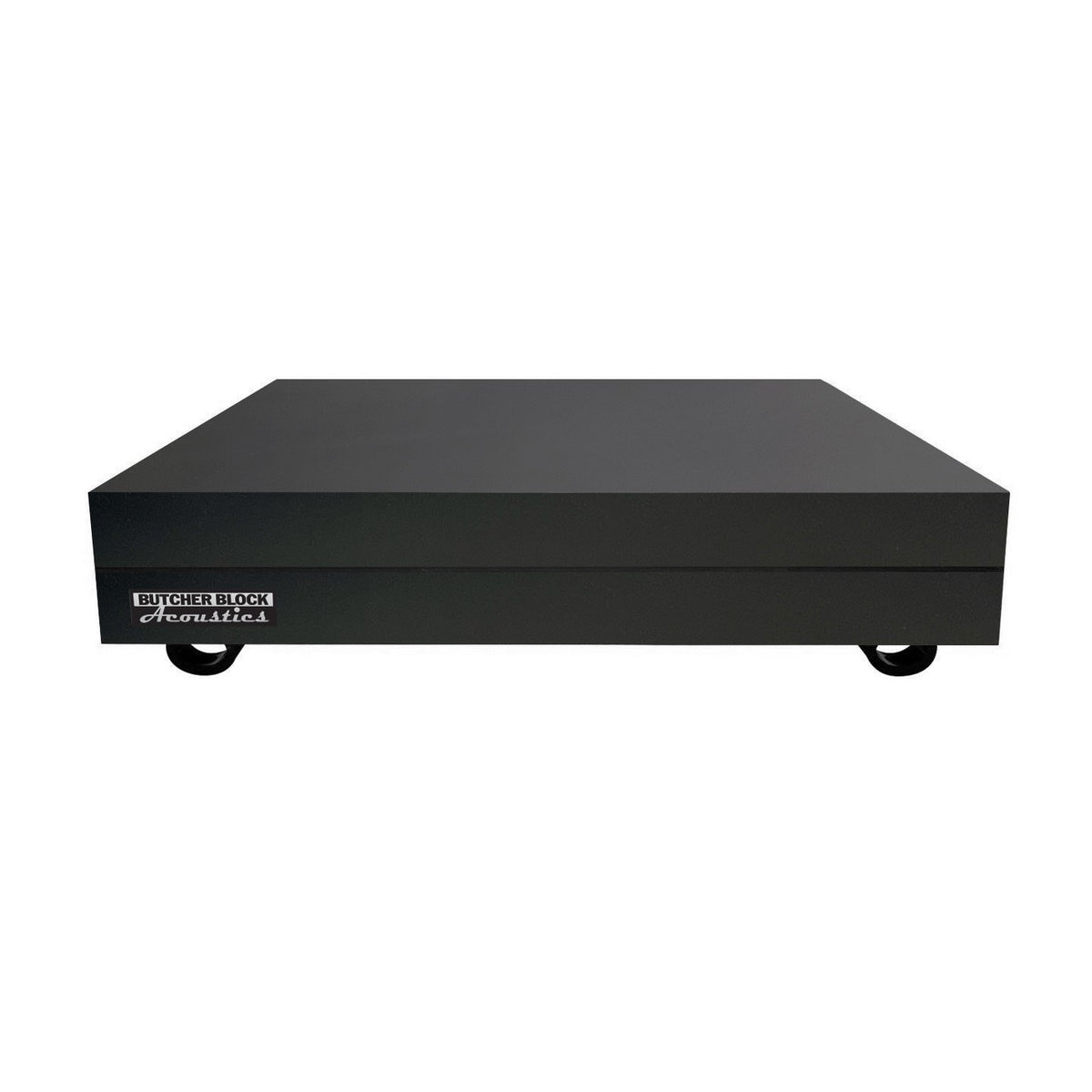 DOUBLE B - MAPLE EDGE-GRAIN ISOLATION PLATFORM - MIDNITE BLACK - 3-1/8&quot; THICK - INCLUDES ISO-BAND OR ISO-FEET