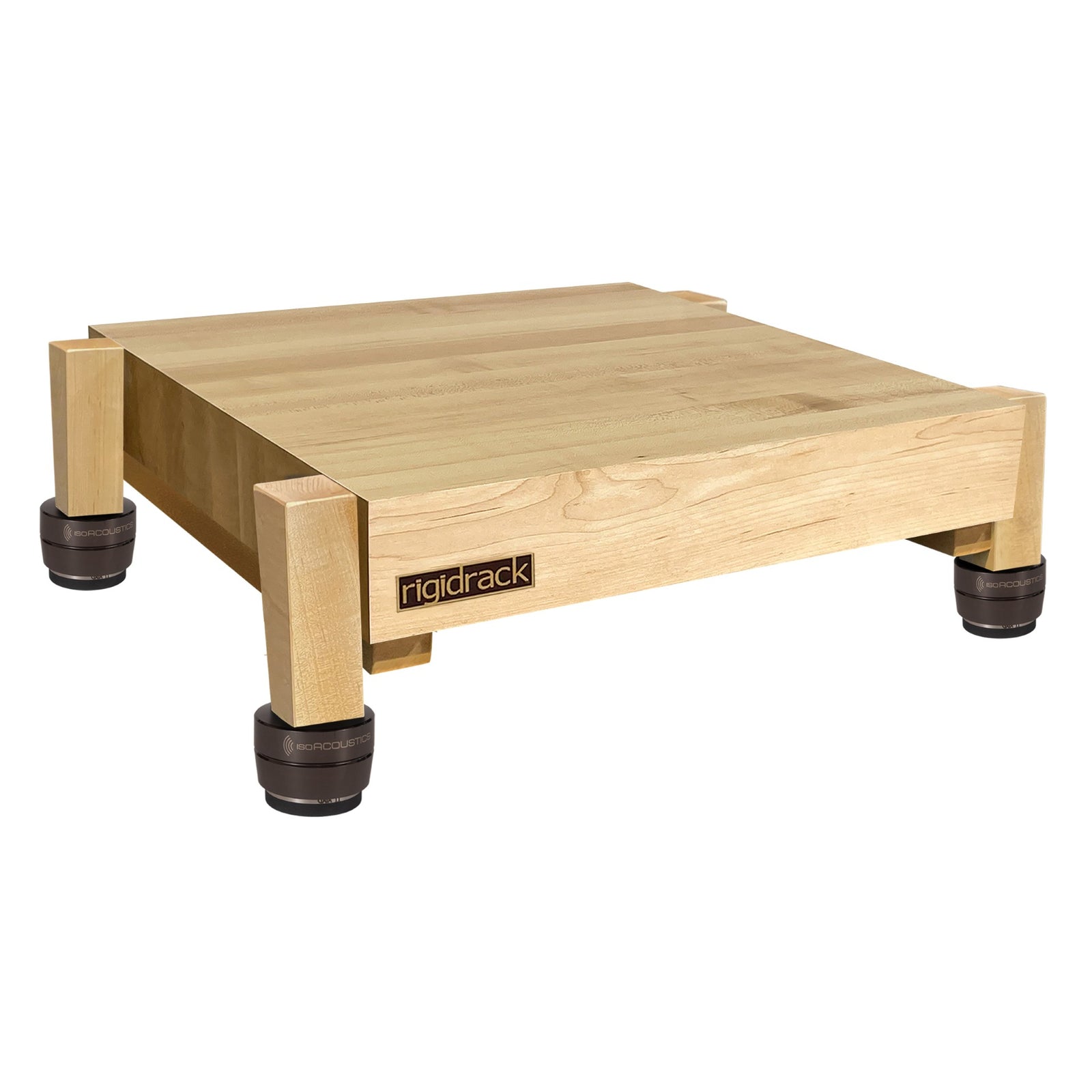 rigidstand - 3" Thick Solid Maple Platforms - 1½" Thick Maple Legs | Choice of Footer