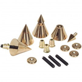 4Set Brass Speaker Spike Isolation Cone Stand Feet 40*30mm M8 screw 12mm nut